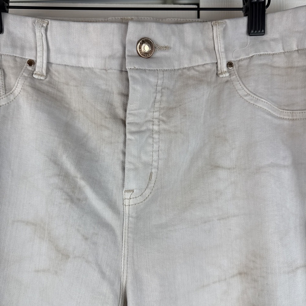 Chico's So Slimming Women's Size 2 Medium Marble Wash Skinny Jeans - Picture 3 of 9